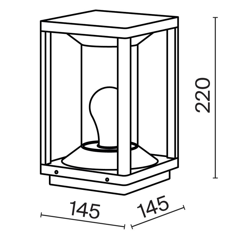  Светильник Cell 1х15Вт E27 IP54 ландшафтный Maytoni O452FL-01GF фото в каталоге от BTSprom.by