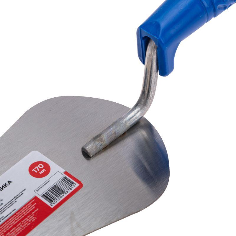  Кельма печника 175мм нержавеющая сталь пластмас. ручка Rexant 89-2203 фото в каталоге от BTSprom.by