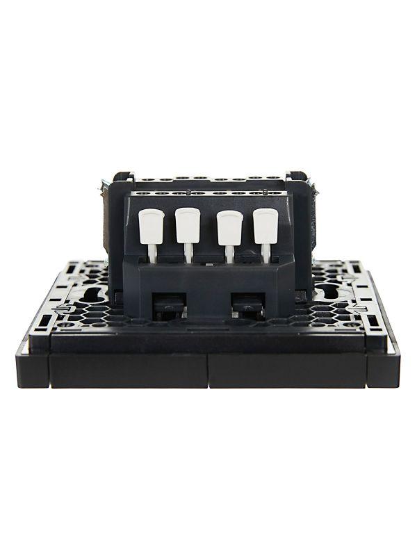  Выключатель проходной 2-кл. СП FORTE&PIANO 10А FP107 черн. IEK FP-V22-0-10-1-K02 фото в каталоге от BTSprom.by