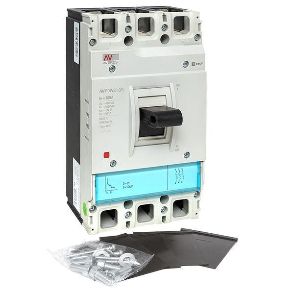  Выключатель автоматический 500А 100кА AV POWER-3/3 TR AVERES EKF mccb-33-500H-TR-av фото в каталоге от BTSprom.by