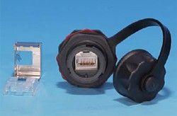 модуль промышленный keystone jack rj45 (8p8c) кат.5e экранир. ip67 kj-ie-8p8c-c5e-180-sh-f-bk с защ. крышкой черн. (sh) hyperline 46362 от BTSprom.by