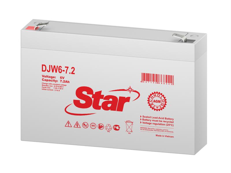 аккумулятор 6в 7.2а.ч star djw6-7.2 от BTSprom.by
