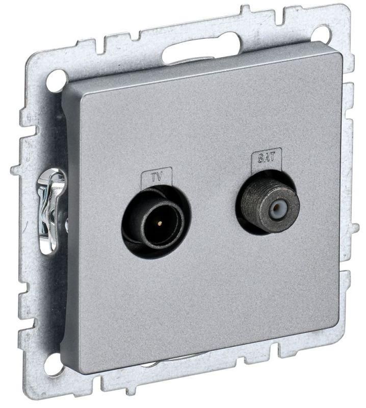 розетка телевизионная tv/sat 2-м brite ртв/рсп12-бра алюм. iek br-af20-o-k47 от BTSprom.by