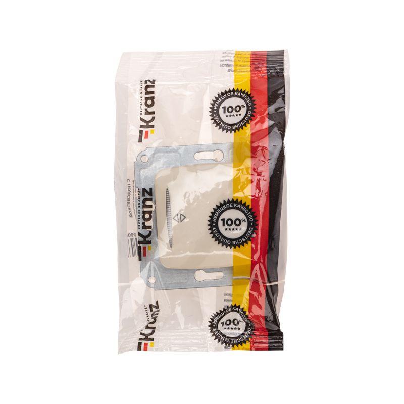  Переключатель проходной 1-кл. СП DEA 10А с подсветкой механизм беж. Kranz KR-78-0236 фото в каталоге от BTSprom.by