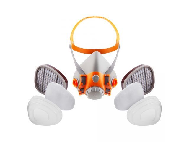 полумаска 6500 с фильтрами 6510 а1 с предфильтрами и с держателями jeta safety (комплект) (р-р l, для защиты дыхания (полумаска, фильтры a1 2шт, предфильтры 4шт, держатели 2шт)) j-set6500-l от BTSprom.by