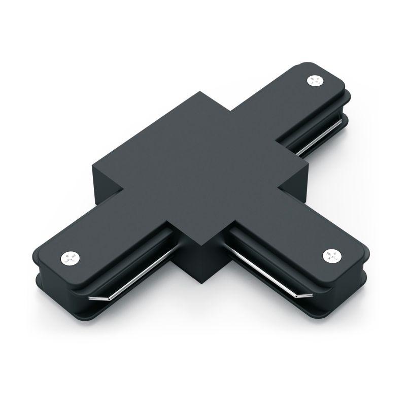  Коннектор Track однофазный для трековых шинопроводов (T) черн. GAUSS TR109 фото в каталоге от BTSprom.by