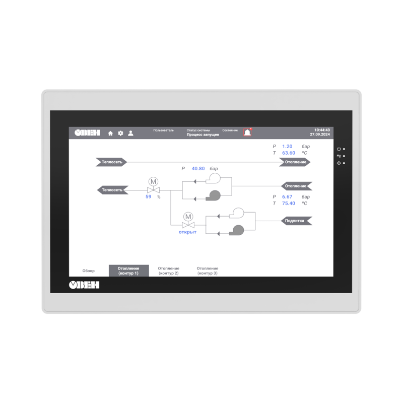  Панель оператора программируемая (панельный контроллер) СПК210-07-CS ОВЕН 142533 фото в каталоге от BTSprom.by