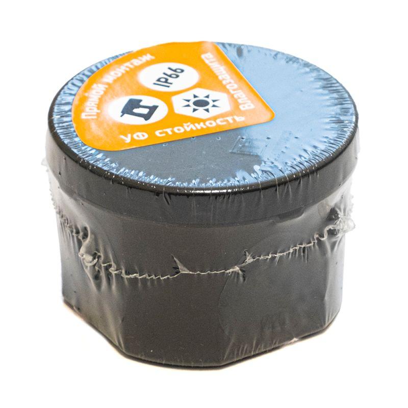  Коробка распределительная 70х50мм двухкомпонентн. безгалоген. (HF) для прямого монтажа черн. Промрукав 60-0110-9005 фото в каталоге от BTSprom.by