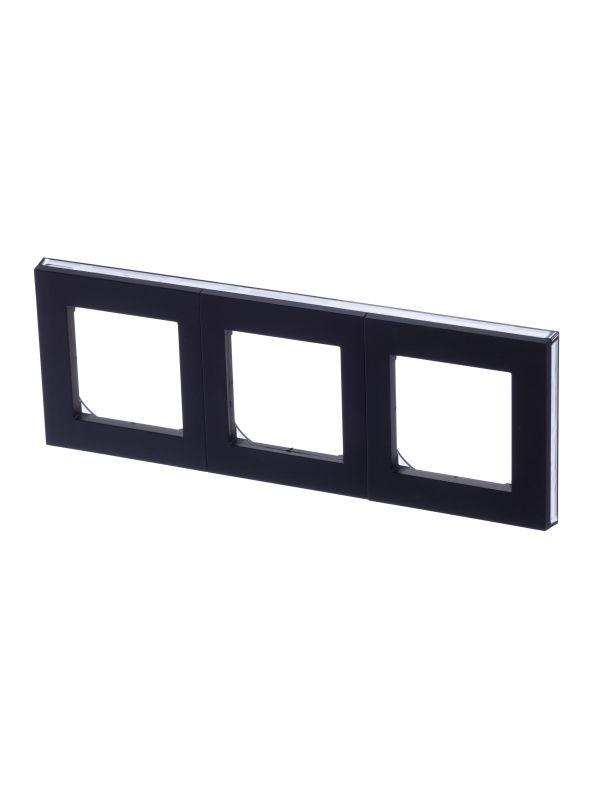 рамка levit 3п антрацит/дым. черн. abb 2chh015030a6063 от BTSprom.by