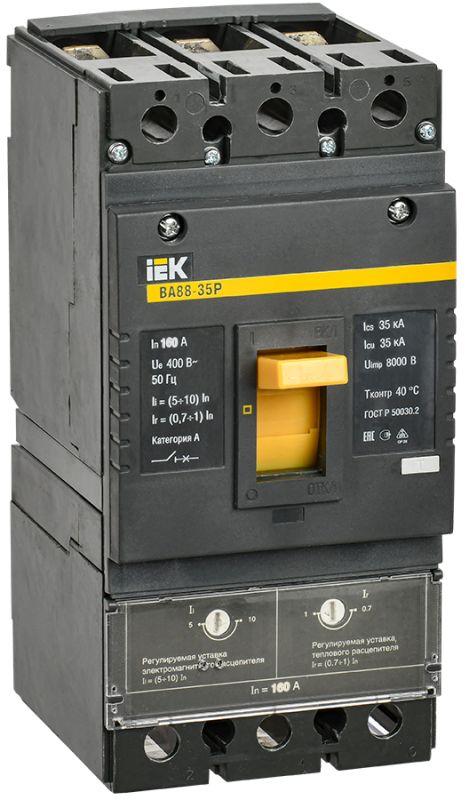 выключатель автоматический 3п 160а 35ка ва 88-35р karat iek svar30-3-0160 от BTSprom.by