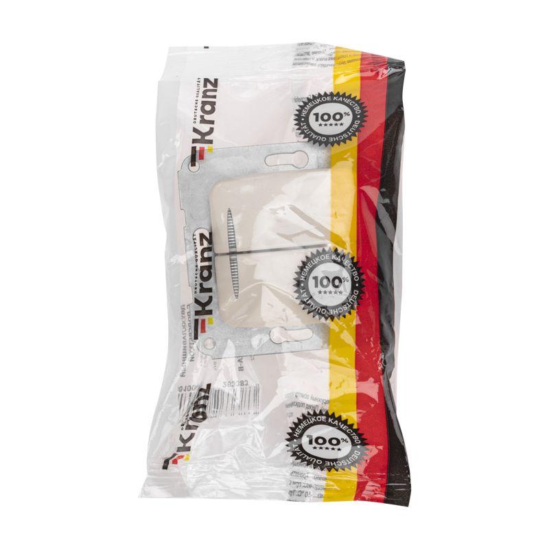  Выключатель 2-кл. СП DEA 10А с подсветкой механизм беж. Kranz KR-78-0233 фото в каталоге от BTSprom.by