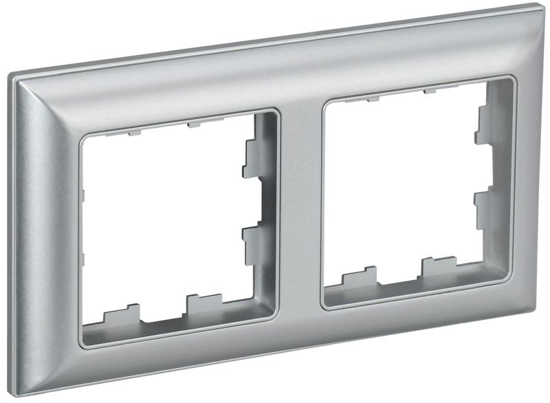 рамка 2-м brite ру-2-бр алюм./алюм. iek br-m22-12-k47 от BTSprom.by