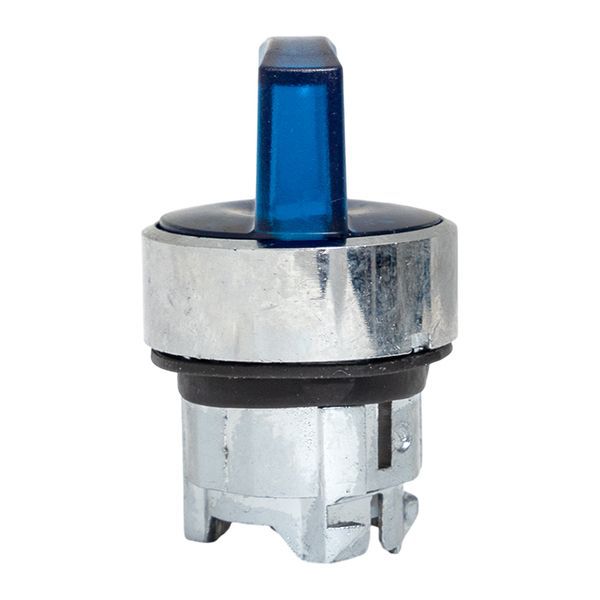  Механизм переключателя исполнительный XB4 IP65 на 2 положения с фиксацией с подсветкой с короткой ручкой син. EKF XB4BD2FL-B-65 фото в каталоге от BTSprom.by