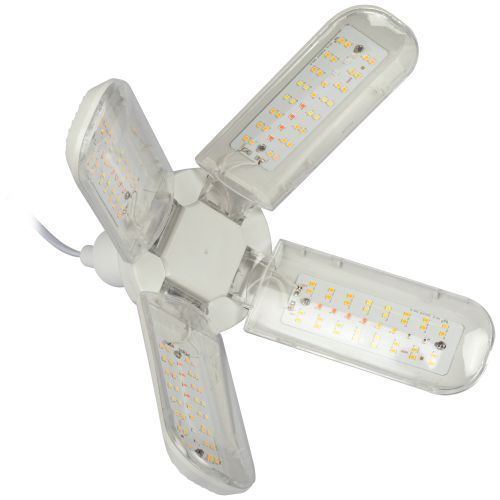 Лампа светодиодная FITO-36W-Rа90-E27-FOLD 36Вт Е27 4-лепестковая для растений полноспектральная Эра Б0061430 фото в каталоге от BTSprom.by