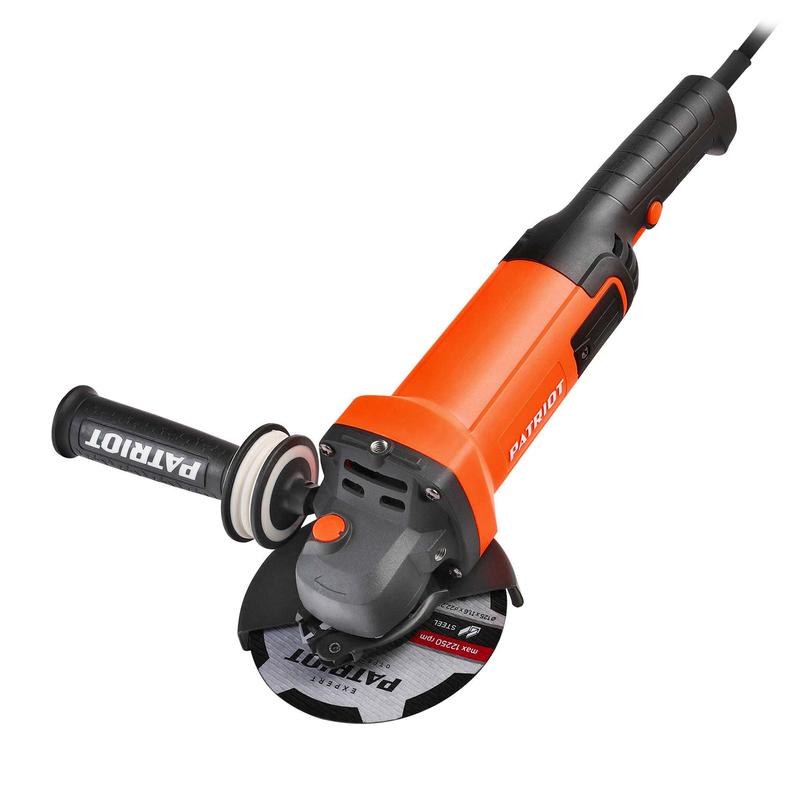 машина шлифовальная угловая ушм ag 128 1300вт диск 125мм двуручная пылезащ. patriot 110301128 от BTSprom.by