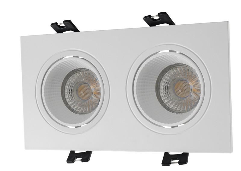 светильник встраиваемый ip20 10вт gu5.3 led бел./бел. пластик denkirs dk3072-wh от BTSprom.by