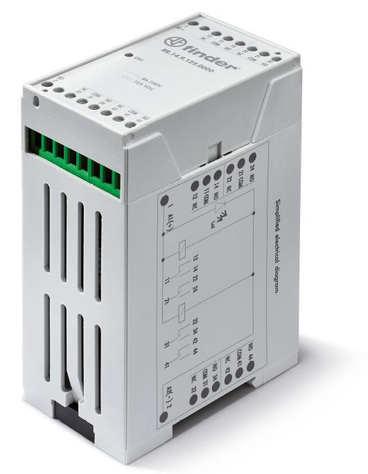 реле промышленное быстродействующее (3мс) монтаж на рейку 35мм 4co 8а agcdo 110-125в dc ip20 finder rr1491250000 от BTSprom.by