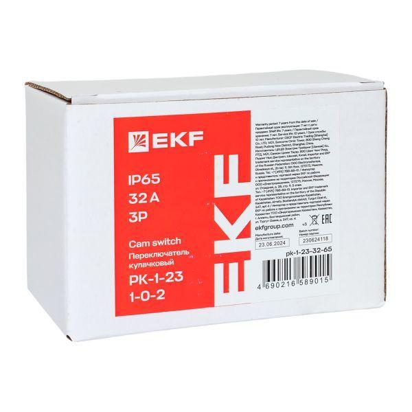  Переключатель кулачковый ПК-1-23 3п 32А "1-0-2" IP65 EKF pk-1-23-32-65 фото в каталоге от BTSprom.by