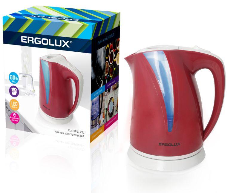чайник elx-kp03-c73 пласт. 2.0л 160-250в 1500-2300вт вишнево-свет.сер ergolux 13116 от BTSprom.by