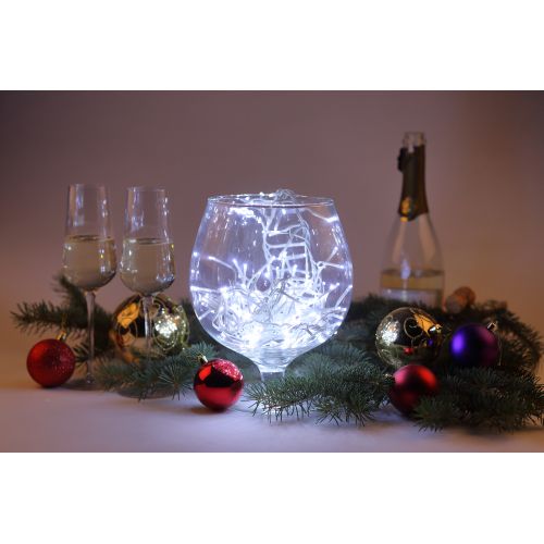  Гирлянда светодиодная "Мишура 3м 200LED 220В IP20 бел. провод хол. свет ЭРА Б0047971 фото в каталоге от BTSprom.by