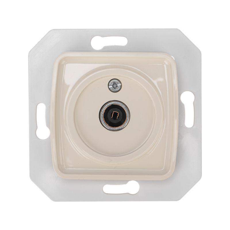розетка телевизионная проходная tv сп dea механизм беж. kranz kr-78-0251 от BTSprom.by