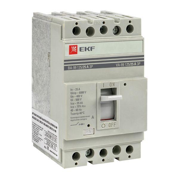 выключатель автоматический 3п 125/25а 25ка ва-99 proxima ekf mccb99-125-25 от BTSprom.by