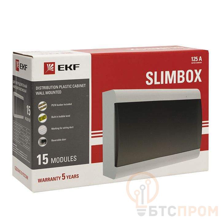  Щит ЩРН-П-15 "SlimBox" IP41 PROxima EKF sb-n-15 фото в каталоге от BTSprom.by