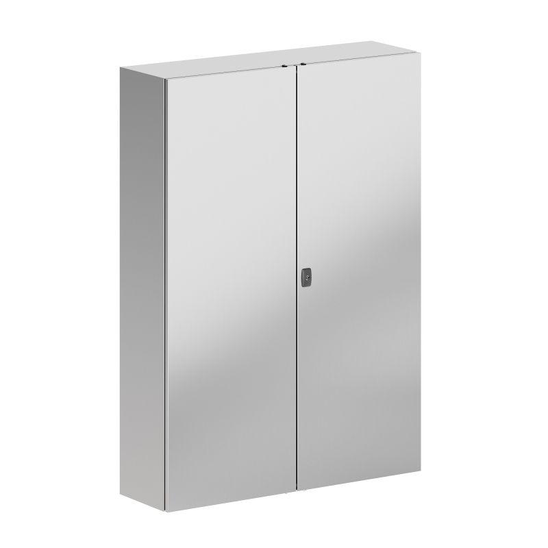 корпус навесной sth с м/п двухдверный из нержавеющей стали aisi316 1400х1000х300мм с фланцем dkc r5sth1413f-316 от BTSprom.by