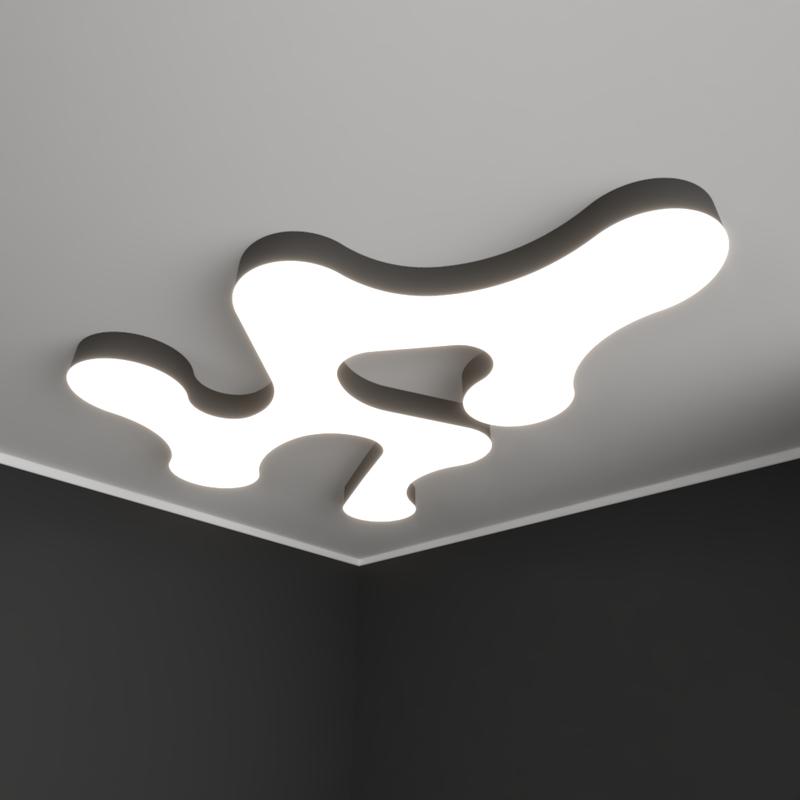 светильник светодиодный rve-lbх-cloud-2110-n 213вт 4000к 2110х1639х100мм облако накладной бел. rvelektro rve00002322 от BTSprom.by