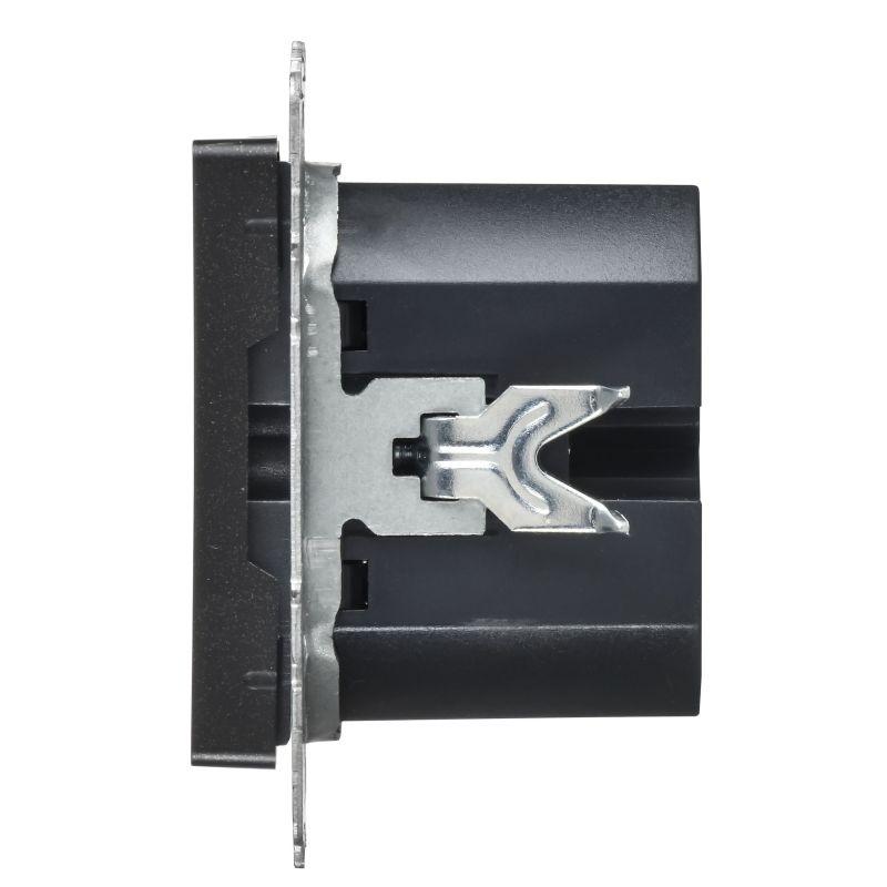  Розетка СП BRITE РЮ12-1-БрЧ USB C 65Вт высокоскор. заряд. черн. IEK BR-U13-065-K02 фото в каталоге от BTSprom.by