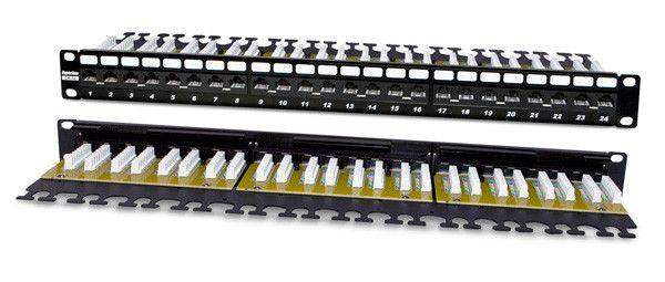 патч-панель 19дюйм pp2-19-24-8p8c-c6a-110d 1u 24 порта rj45 кат.6a dual idc hyperline 225399 от BTSprom.by