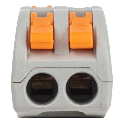  Клемма строительно-монтажная СМК 422 проходная 2 плюса с рычагом 0.08-4кв.мм (уп.50шт) ЭРА Б0057074 фото в каталоге от BTSprom.by