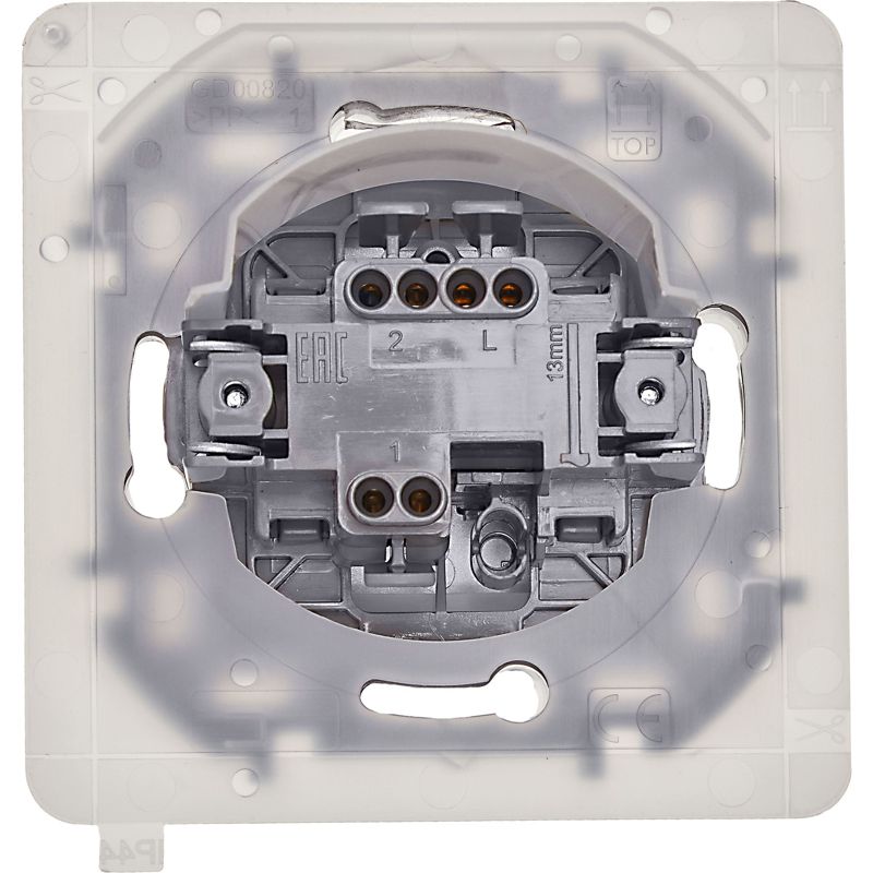  Переключатель 1-кл. Inspiria 10А IP44 250В 10AX механизм алюм. IEK 673672 фото в каталоге от BTSprom.by