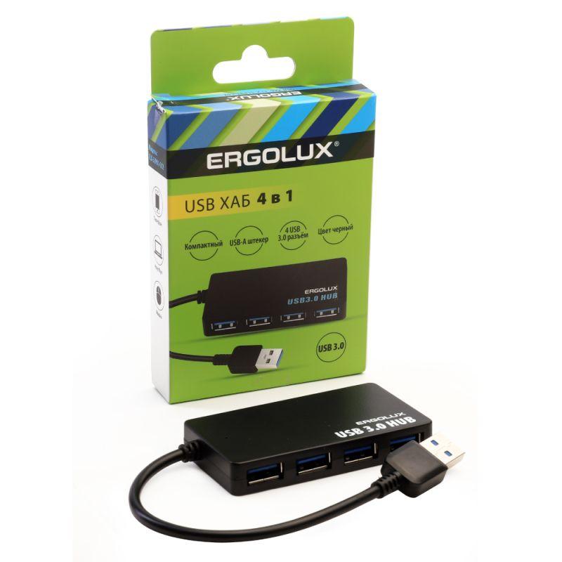 разветвитель usb elx-slp01-c02 4usb 2а коробка черн. ergolux 15109 от BTSprom.by