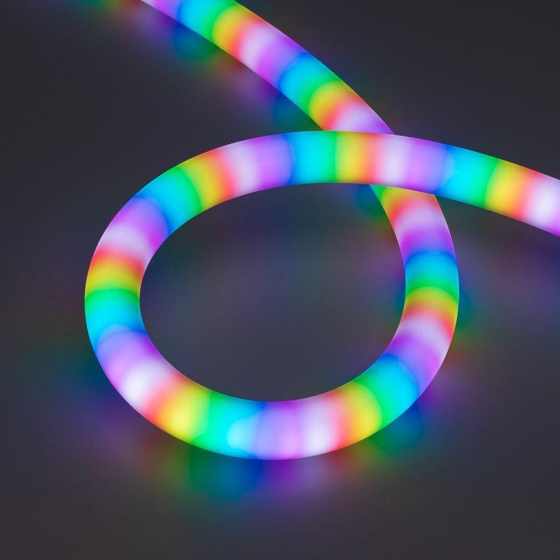 лента светодиодная spi moonlight-black-side-g180-d25mm 12v rgb-px2 21.6вт/м ip65 wire x1 боков. вывод кабеля герметичная (уп.5м) arlight 044974 от BTSprom.by