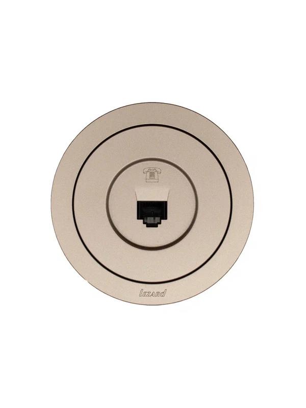  Розетка телефонная СП OSEN RJ11 евро механизм титан LEZARD 743-3788-137 фото в каталоге от BTSprom.by