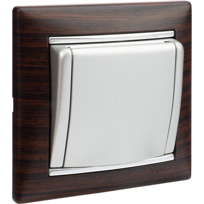  Рамка 1-м Valena темн. дерево/сереб. Leg 770371 фото в каталоге от BTSprom.by