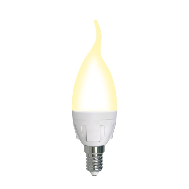 лампа светодиодная led-cw37 7w/3000k/e14/fr/dim plp01wh яркая 7вт матовая 3000к тепл. бел. e14 диммир. (упак. картон) uniel ul-00004299 от BTSprom.by