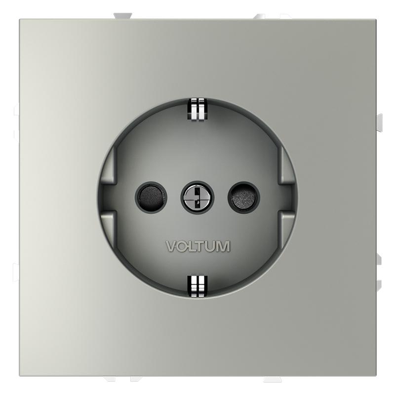 розетка 1-м сп s70 16а с заземл. защ. шторки механизм сталь voltum vls040205 от BTSprom.by