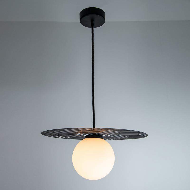  Светильник "Марго" 212 (плафон 8729) НСБ 01-40-191 Е14 [ИМ] подвесной черн. Элетех 1005405299 фото в каталоге от BTSprom.by