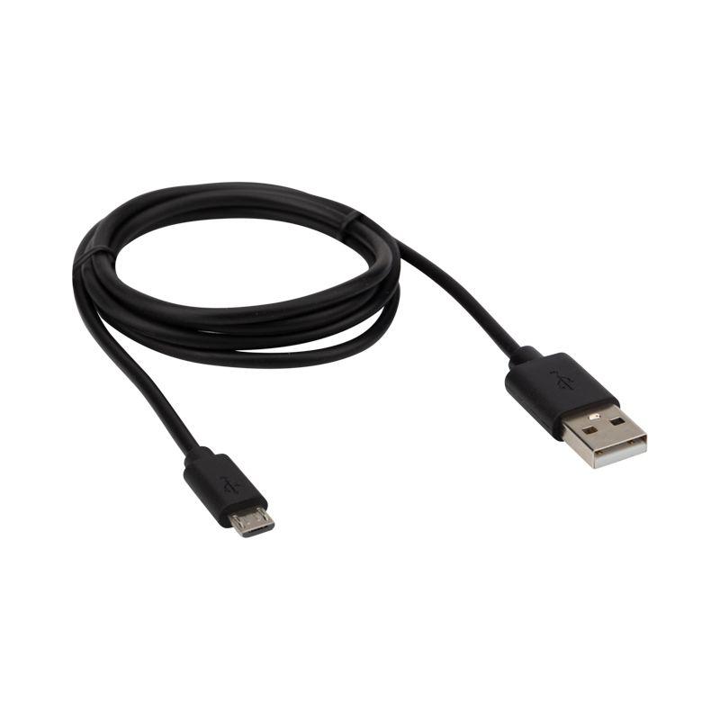 кабель usb (micro usb) длинный штекер 1м черн. rexant 18-4268 от BTSprom.by