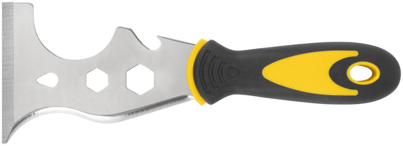 шпатель многофункциональный профи толщ. лезв. 1.8мм двухкомп. ручка усилен. сталь 75мм fit 06653 от BTSprom.by