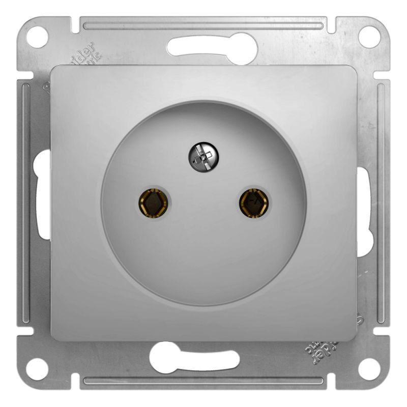 розетка 1-м сп glossa 16а ip20 без заземл. механизм алюм. se gsl000341 от BTSprom.by