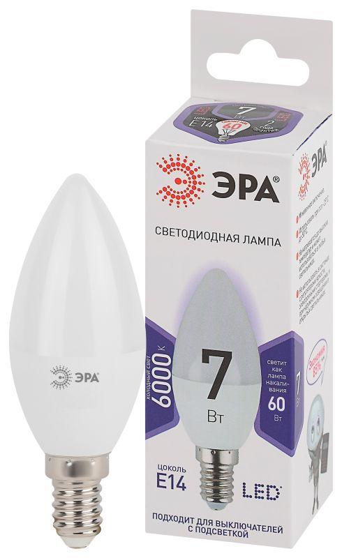 лампа светодиодная b35-7w-860-e14 свеча 560лм эра б0031400 от BTSprom.by
