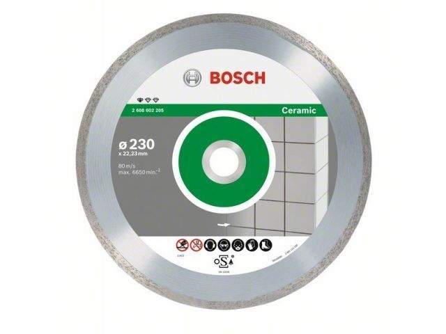 алмазный круг 125х22 мм по керамике сплошн. standard for ceramic bosch ( сухая резка) от BTSprom.by