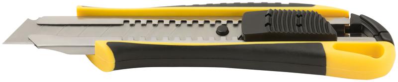  Нож технический 18мм усиленный прорезиненный 2-х сторонняя автофиксация FIT 10247 фото в каталоге от BTSprom.by