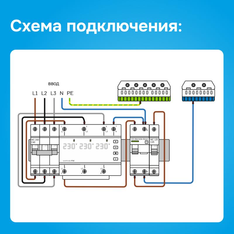  Переключатель фаз FS6-63 Welrok 4660251141417 фото в каталоге от BTSprom.by