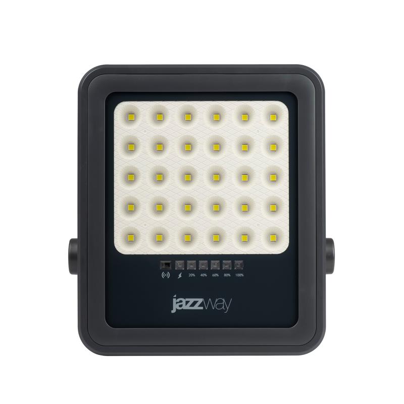 Прожектор светодиодный PFL SOLAR 02 100 6500К GR IP65 ДО с солнечн. панелью и пультом Pro+ JazzWay 5058477 фото в каталоге от BTSprom.by