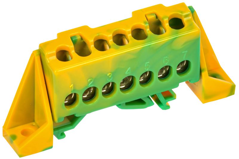 шина pe "земля" в комб. изол. "стойка" 6х9-7-жз tekfor iek tf-nn10-07-dp-k52 от BTSprom.by