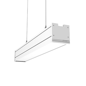 светильник светодиодный mercury pro 18вт 3000к 514х65х65 ip54 подвесной рассеив. опал ral9003 бел. муар с декоративным проводом 2м и комплектом подвесов 2м varton v1-r0-00256-30000-5401830 от BTSprom.by